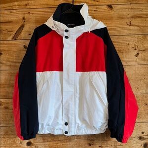 Marinaio Reversible Red and White Colorblock Jacket
